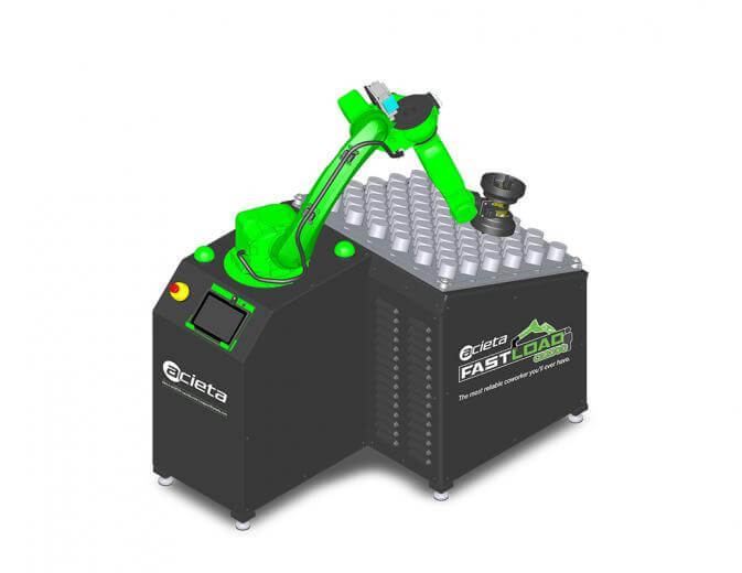 ACIETA launched the FastLOAD CR2000 standard machine tool cell designed with all components fully integrated for fast delivery and start-up as well as at a low cost. T