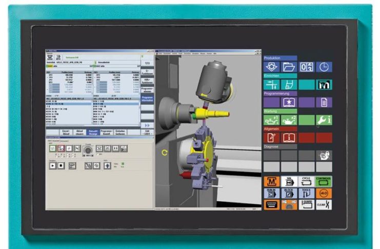 Integral to the Xpanel is its 18.5-inch touchscreen, to which numerous rotary and tip switches have been moved from the machine CNC panel. The high resolution screen is suitable for 3D simulations.