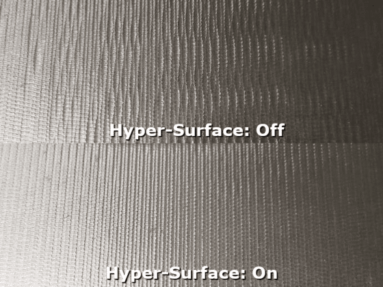 The Okuma solution Hyper-Surface improves the surface quality by correcting the machining data automatically.