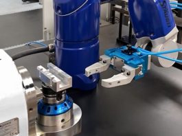 Automated loading and unloading of machining centres