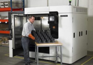 What is the maximum size build for an additive manufacturing system?
