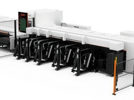 Laser processing machine for small and medium tubes