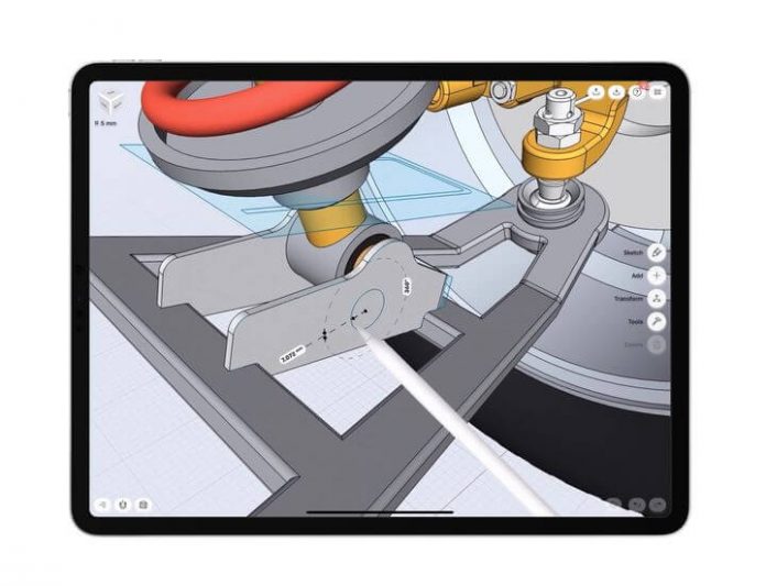 CAD on a tablet