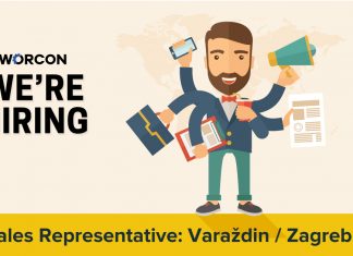 Zapošljavamo – Sales representative worcon zapošljava sales - prodajnog predstavnika