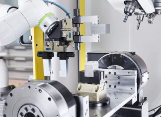 Automatizirano punjenje alata – Schunk aplikacijski kompleti MTB Novi SCHUNK MTB aplikacijski kompleti su praktični te olakšavaju prelazak na djelomičnu automatizaciju strojnih alata sa suradničkim robotima (cobotima).